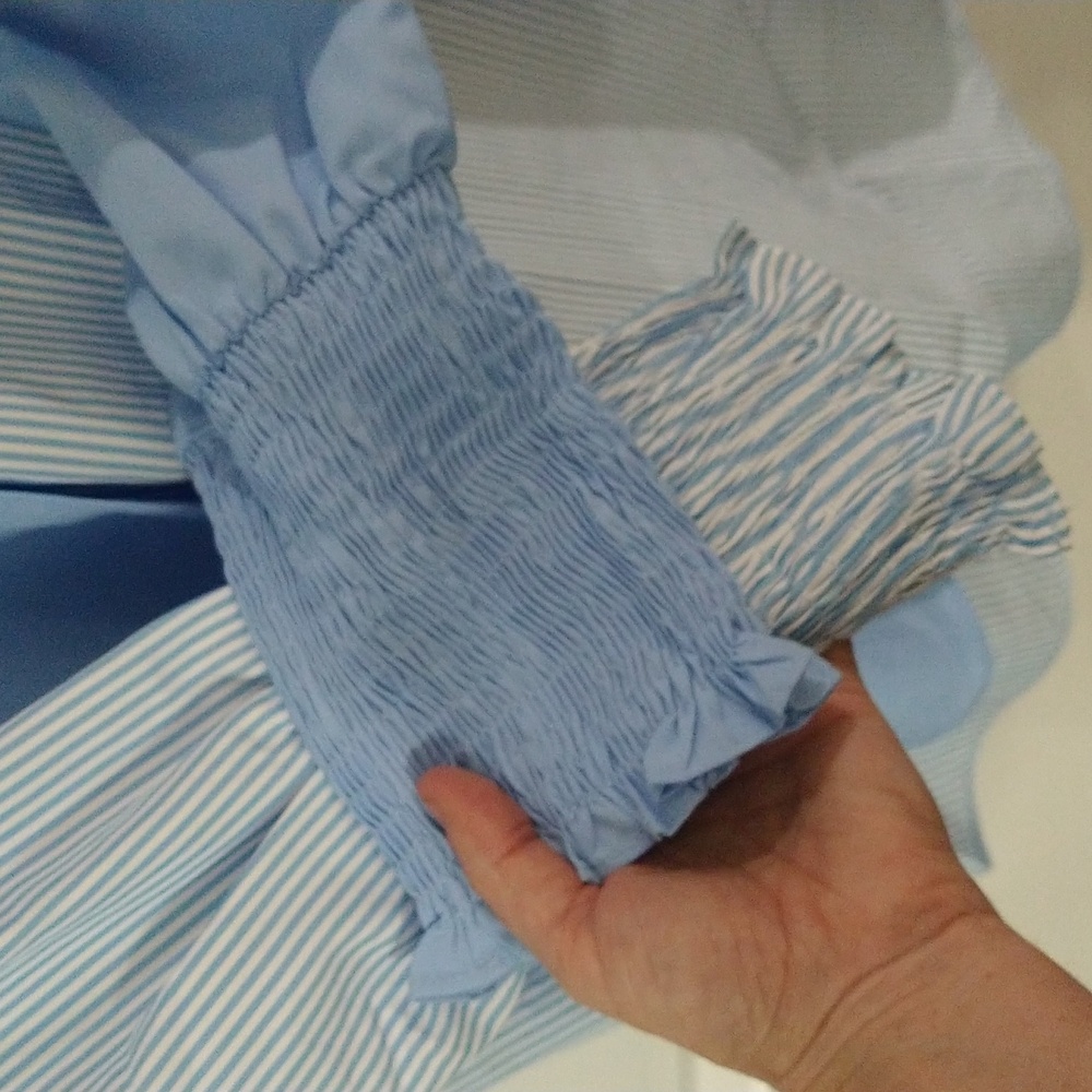 NWT: ASVIVID Light Blue Casual Button Down Shirt - Picture 5 of 6